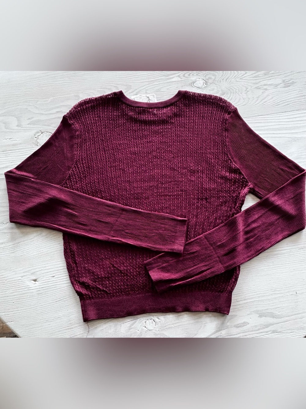 Free People H2O Crew Pullover Sweater Size Large NWT - Picture 4 of 6